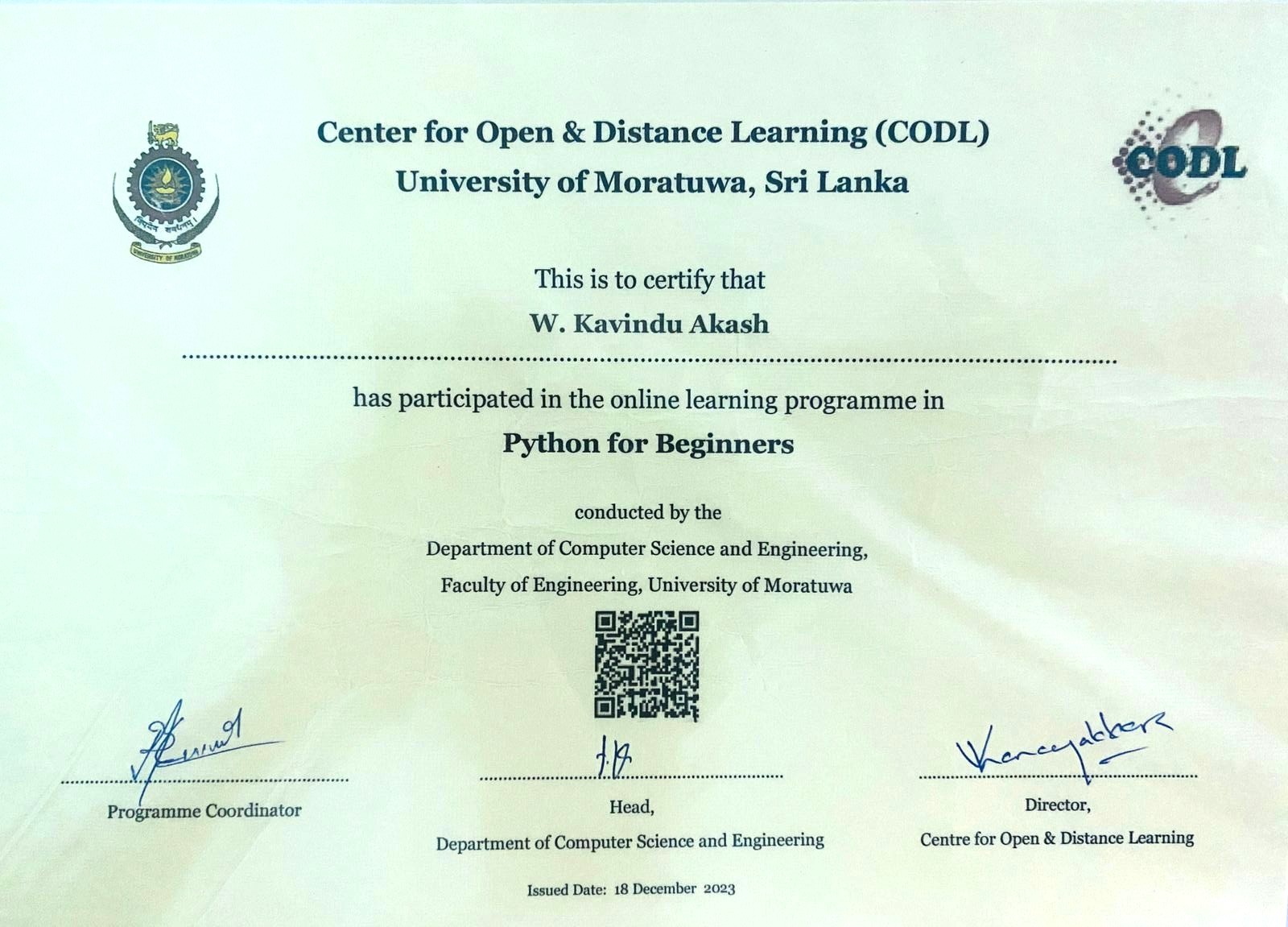 Python for Beginners - UoM